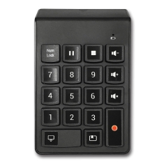 Teclado numérico USB inalámbrico para estaciones multimedia