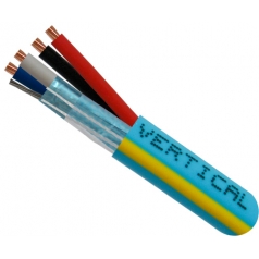 Cable de control blindado calibre 22 y calibre 18 con 2 conductores - Carrete de 300 metros