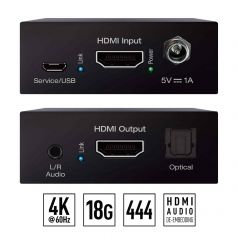 Booster HDMI con salida de audio 4K 18 Gbps