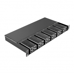 12 slot fiber chassis with one AC power supply and fans for SSF series converters