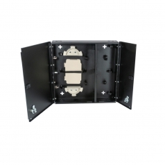 Medium, 4 adapter plate capable, Single Door, With Lock, EMPTY