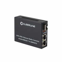 Gigabit 2x10/100/1000Base-T to 100/1000Base-X SFP slot, PoE+,DC power supply