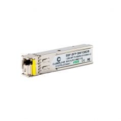 1G SFP transceiver BiDi T:1550/R:1310nm, 20Km max reach