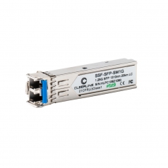 1G SFP transceiver SM 1000Base-LX, 1310nm, 20Km max reach, w/DDM