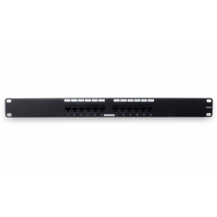 Wirepath Rack Mount 12-port RJ45 Cat 5e Patch Panel (pieza) Negro