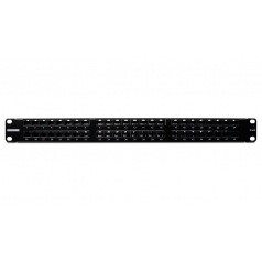 Wirepath Rack Mount RJ45 Cat 6 High Density Patch Panel 48 ports (pieza) Negro