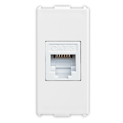 Master - PIXIA Toma con conector RJ12 cat3 UTP de 6/6 contactos (pieza) Blanco