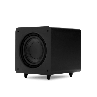 Polk 200 Watt Class-D Amplifier, 8” Long-throw polypropylene Subwoofer (pieza) Negro