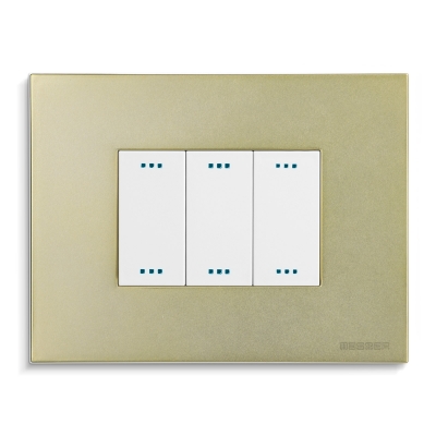 Master - PIXIA Placa de 3 módulos (pieza) Amarillo