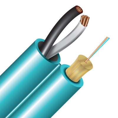 Cleerline SSF Bundled  Fiber with Power Bundled SSF Fiber with Power 2 Strand 50/125 SSF & 2 x AWG Copper 1000ft Reel (pieza)