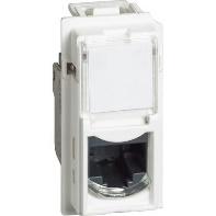 Living-Now Conector RJ45 UTP Toolless cat. 5E, color blanco 1 mód. (pieza)