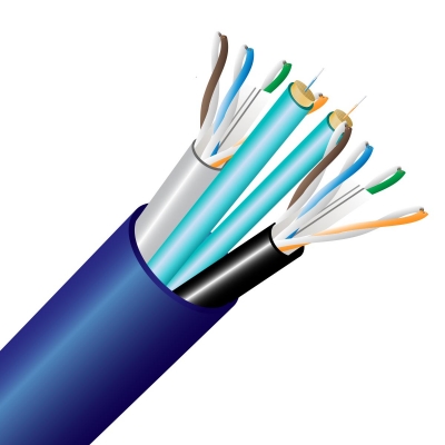 Cleerline SSF Bundled  Fiber with Category Cable 2 Strand 50/125 SSF & 2  CAT6 Indoor 500ft Reel (pieza)