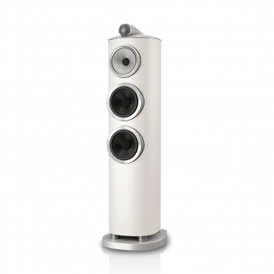 B&W - Altavoz pasivo tipo torre de 3 vías con 1 Driver de MF de 5pulg, 2 Drivers de BF de 6.5pulg, 8 Ohms y RF(-3dB): 19Hz-24kHz (pieza) Blanco