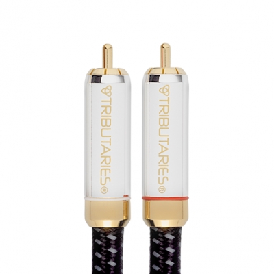 Tributaries - Cable stereo de audio RCA Series 8 MK II calibre 20 de 1 metro (pieza) Negro