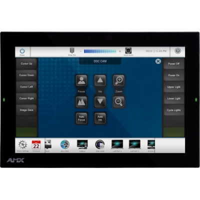 AMX 10.1in Modero G5 Wall Mount Touch Panel (pieza) Negro