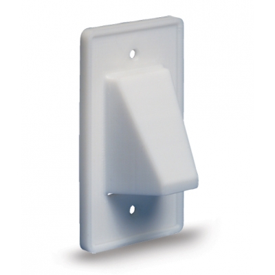 Arlington Reversible Single Gang Entrance Plate (pieza) Blanco