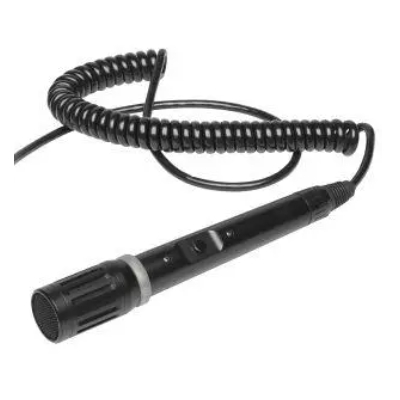 Televic GSM Immune Handheld Microphone with Coiled Cable (pieza) Negro