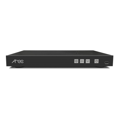 Adena - Decodificador de video para emitir hasta 99 transmisiones en su lista con capacidad de transmitir 1 desde una estación de multimedia (pieza) Negro