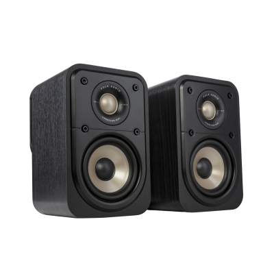 Polk Signature Elite Bookshelf Speaker (1) 1” Signature Elite (1) 4” Dynamic Balance Mica Reinforced Polypropylene Drivers (par) Negro