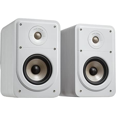 Polk Signature Elite Bookshelf Speaker (1) 1” Signature Elite (1) 5.25” Dynamic Balance Mica Reinforced Polypropylene Drivers (par) Blanco