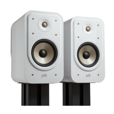 Polk Signature Elite Bookshelf Speaker (1) 1” Signature Elite (1) 6.5” Dynamic Balance Mica Reinforced Polypropylene Drivers (par) Blanco
