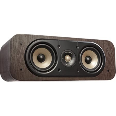Polk Signature Elite Center Channel Speaker (1) 1”Terylene High-Res Dome Tweeter (2) 5.25” Dynamic Balance Mica Reinforced Polypropylene Drivers (pieza) Café