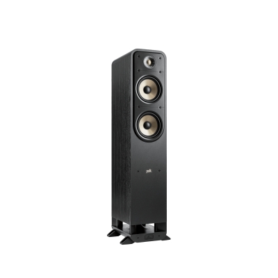 Polk Signature Elite Floorstanding Speaker (1) 1”Terylene High-Res Dome Tweeter (2) 6.5” Dynamic Balance Mica Reinforced Polypropylene Drivers (pieza) Negro