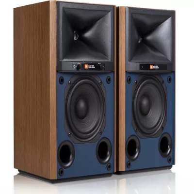 JBL Studio Monitor Powered Bookshelf Loudspeaker System (par) Nuez