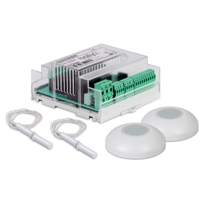 Master - Kit Holly Solución hotelera, incluye: Cerebro, 2 Sensores de Movimiento, 2 Sensores Magnéticos Puerta/Ventana (pieza)