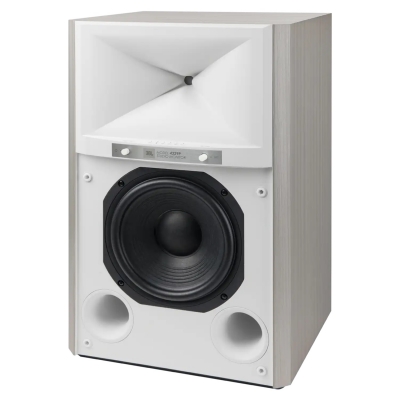 JBL Studio Monitor 8in, 2-Way Active Wireless Bookshelf Speakers (par) Blanco