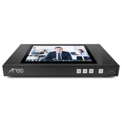 Adena - Estación multimedia portátil con 1 TB de almacenamiento interno capturar, mezclar, grabar y transmitir en vivo en 3 fuentes Full HD simultáneamente (pieza) Negro