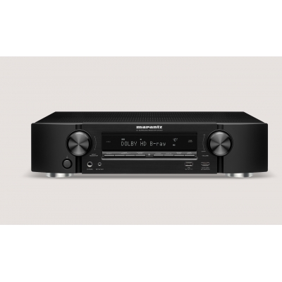 Marantz 5.2-channel 4K Ultra HD AV receiver, 50W per channel (8 ohm, 20 Hz – 20 kHz, 0.08% THD), HEOS Wireless Multi-Room Audio Technology, AirPlay2, Bluetooth, Voice control via Amazon Alexa, Google Assist and Apple Siri, 4K/60 Hz full-rate, 6 HDMI 