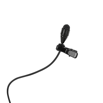 Televic Mini condenser lavalier microphone (omnidirectional), black, 6 mm capsule diameter, with 4-pin mini-XLR connector for the Unite TP (pieza)