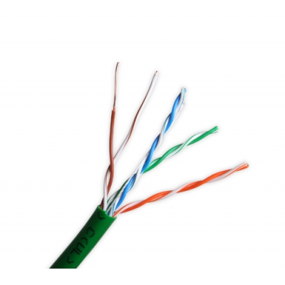 Wirepath  Cat 5e 350MHz Unshielded Riser Wire - 1000 ft. Nest in Box(pieza) Verde