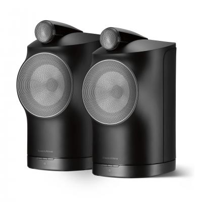 B&W Wireless high performance stereo speakers. 1” Carbon dome tweeter, 6.5” Continuum cone bass midrange.  (pieza) Negro