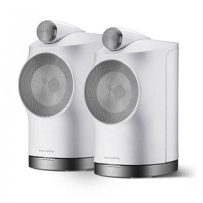 B&W Wireless high performance stereo speakers. 1” Carbon dome tweeter, 6.5” Continuum cone bass midrange.  (pieza) Blanco