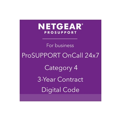 Netgear - ProSupport OnCall 24x7 Categoría 4 - Asistencia técnica - 3 Años