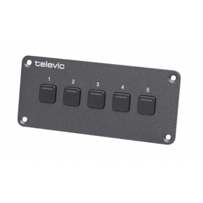 Televic Video Selection Panel to Connect to Plixus V-OUT in Order to Select Different Video Channels Available on The Plixus Network (pieza) Negro