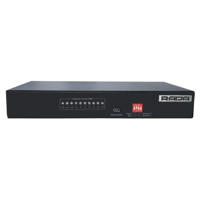Adena - Mixer de audio y módulo de cancelación de eco para entradas de línea/micrófono y salidas USB, línea y auriculares e incluye el A-MI01 (pieza) Negro