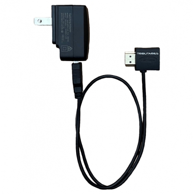 Tributaries - Cable insertador de voltaje HDMI de 0.5 metros con resolución de 4K/120Hz, 8K/60Hz y 10K/24Hz 48Gbps (pieza) Negro