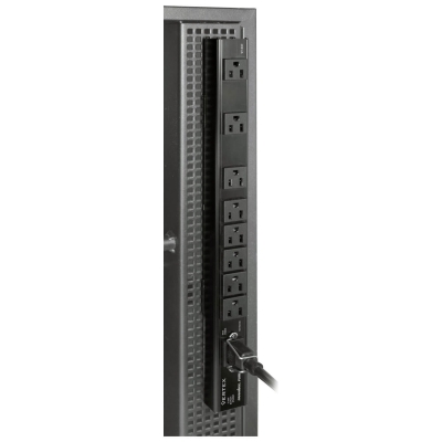 Panamax 12A  Power  Distribution  (No  Surge  Protection),  8  Outlets, Vertical Rack Strip, 10Ft IEC Cord (pieza)