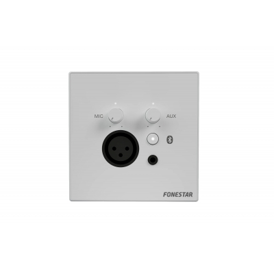 Fonestar - Mezclador de audio para pared compatible con amplificadores de la Serie MAX (pieza) Blanco