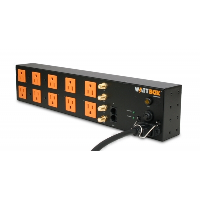 WattBox - Acondicionador de voltaje Series 400 de 10 contactos con protección coaxial y Ethernet (pieza) Negro