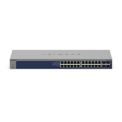 Netgear - Switch de Red Business administrable de 24 puertos 24x10G-Gigabit/Multi-Gigabit con 4 puertos SFP+ dedicados (pieza) Negro