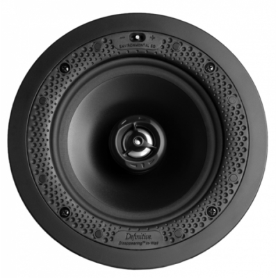 Definitive-Technology In-Ceiling Speaker (1) 1” pivoting dome tweeter (1) 6.5” BDSS bass/mid (pieza) Blanco