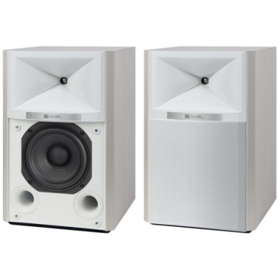 JBL Studio Monitor Powered Bookshelf Loudspeaker System (par) Blanco