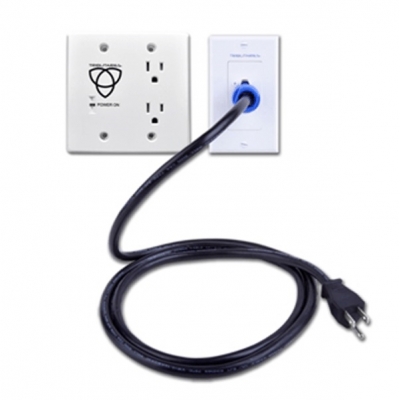 Tributaries - Kit de extensión de pared para alimentación eléctrica (pieza) Blanco